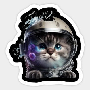 Astronaut Cat Sticker